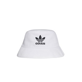 Chapeu Bucket Hat Adidas Trefoil Branco/Preto