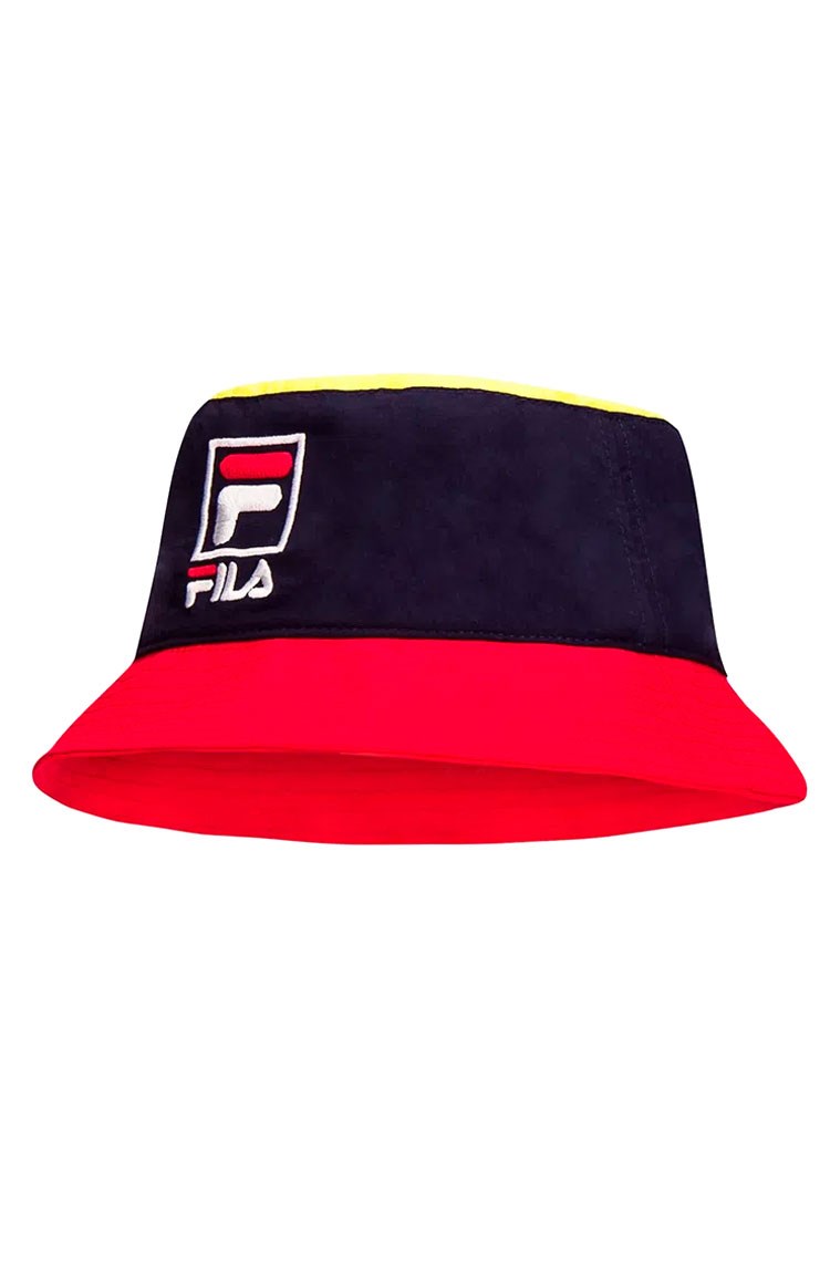 Chapeu Bucket Hat Fila Sailor Azul/Vermelho/Amarelo - NewSkull