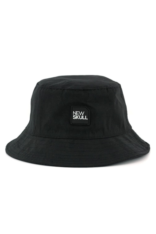 Chapeu Bucket Hat NewSkull Rubber Preto