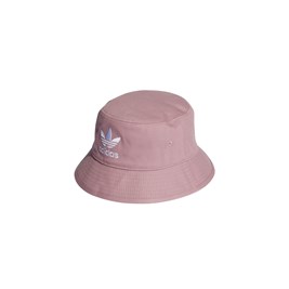 Chapeu Bucket Trefoil Hat Rosa/Branco