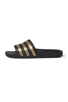 Chinelo Adidas Adilette Aqua Preto/Ouro