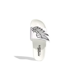 Chinelo Adidas Jeremy Scott Monogram Adilette Wings Branco/Preto