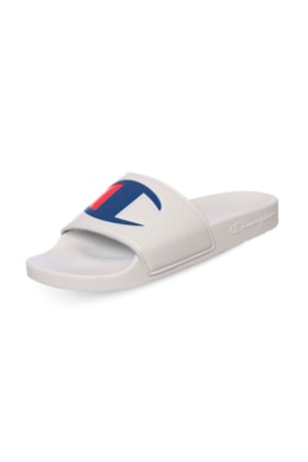 Chinelo Champion Slide IPO Branco/Azul