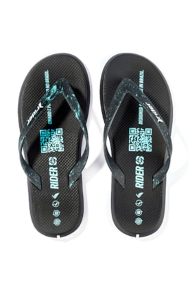 Chinelo Dedo Rider R4 Preto/Azul