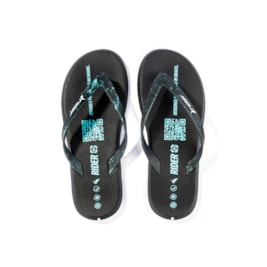 Chinelo Dedo Rider R4 Preto/Azul