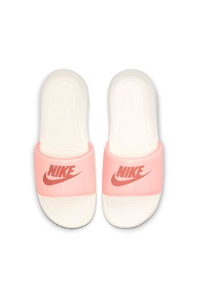 Chinelo Nike Victori One Feminino Branco/Rosa
