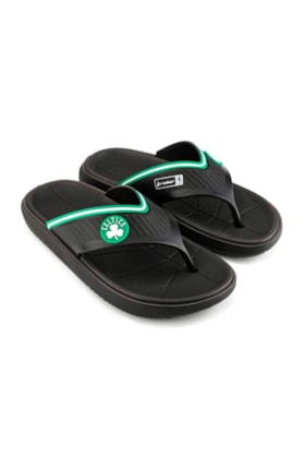 Chinelo Rider Dedo Block Celtics Preto/Verde/Branco