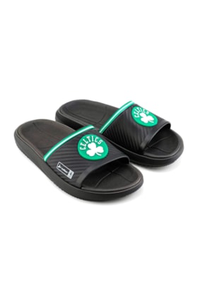 Chinelo Rider Slide Block Celtics Preto/Verde/Branco