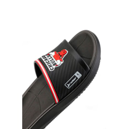 Chinelo Rider Slide Block Chicago Bulls Preto/Branco/Vermelho