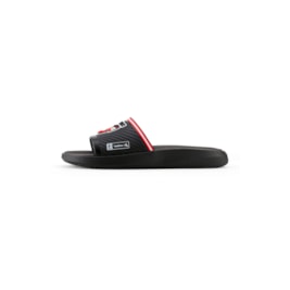 Chinelo Rider Slide Block Chicago Bulls Preto/Branco/Vermelho