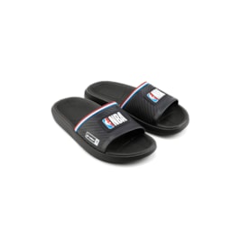 Chinelo Rider Slide Block NBA Preto/Azul/Vermelho