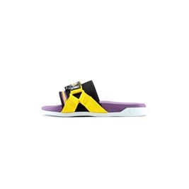 Chinelo Rider Slide NX NBA Los Angeles Lakers Branco/Amarelo/Roxo