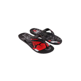 Chinelo Rider Street Bold NBA Chicago Bulls Preto/Vermelho