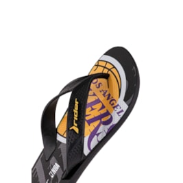 Chinelo Rider Street Bold NBA Los Angeles Lakers Preto/Amarelo