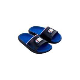 Chinelo Slide Rider Block NBA  Azul/Branco