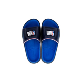 Chinelo Slide Rider Block NBA  Azul/Branco