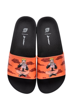 Chinelo Slide Rider Full 86 Naruto Preto/Laranja Chinelo Slide Rider Full 86 Naruto Preto/Laranja