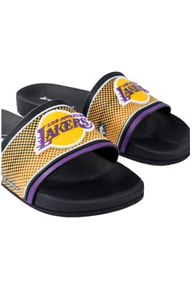 Chinelo Slide Rider Full 86 NBA Los Angeles Lakers Preto/Amarelo