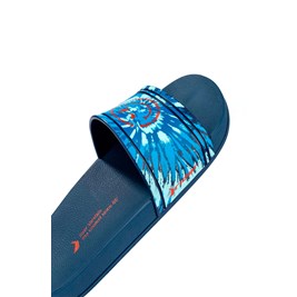 Chinelo Slide Rider Full 86 Tie Dye Azul Escuro