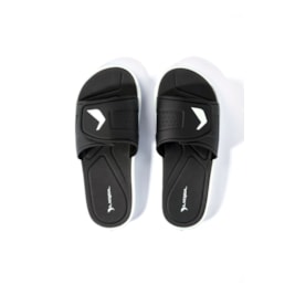 Chinelo Slide Rider Infinity Fuse Preto/Branco