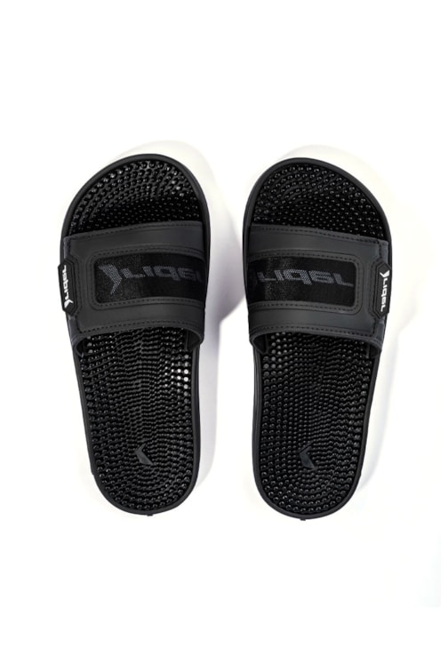 Chinelo Slide Rider Infinity Max Preto/Preto