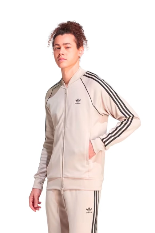 Jaqueta Adidas Adicolor Classics SST Bege/Preto