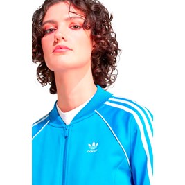 Jaqueta Adidas Adicolor Classics SST Feminino Azul/Branco