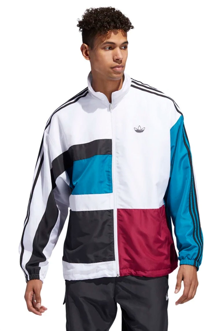 casaco adidas azul e branco