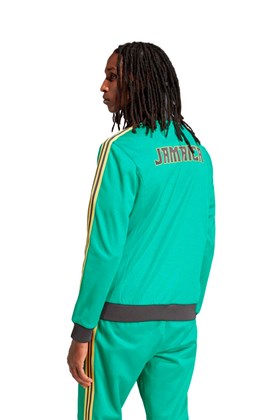 Jaqueta Adidas Beckenbauer Jamaica Verde/Preto/Amarelo