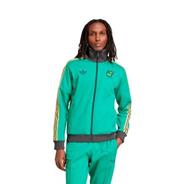 Jaqueta Adidas Beckenbauer Jamaica Verde/Preto/Amarelo