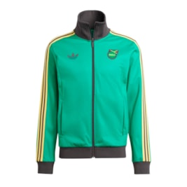 Jaqueta Adidas Beckenbauer Jamaica Verde/Preto/Amarelo