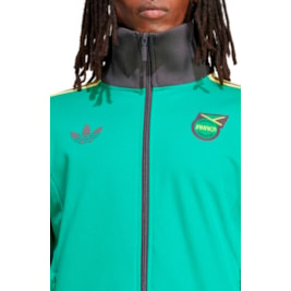 Jaqueta Adidas Beckenbauer Jamaica Verde/Preto/Amarelo