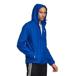 Jaqueta Adidas Quebra Vento Trefol Essentials Azul