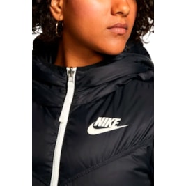 Jaqueta Nike Dupla Face Sportswear Windrunner Down-Fill Feminina Preto/Branco