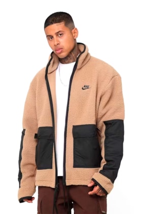 Jaqueta Nike Sportswear NSW Sherpa Masculino Marrom