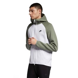 Jaqueta Nike Sportswear Tech Fleece Verde/Cinza