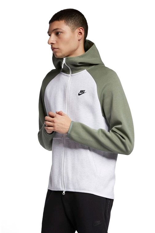 Jaqueta Nike Sportswear Tech Fleece Verde/Cinza