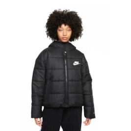 Jaqueta Nike Sportswear Therma-FIT Repel Classic Feminina Preto/Branco