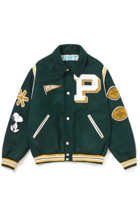 Jaqueta Piet x Peanuts Snoopy Varsity Verde