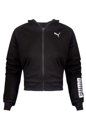 Jaqueta Puma Moletom Rtg Full-Zip Hoodie Feminino Preto