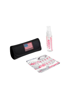 Kit Oakley de Limpeza de Lentes USA Flag