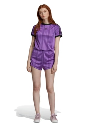 Macaquinho ADIDAS Jumpsuit Feminino Roxo