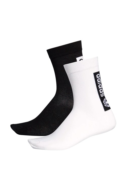 Meia Adidas Crew Socks 2 Pares Preto/Branco