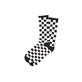 Meia Vans Checkerboard Crew ll 41/45 Preto/Branco