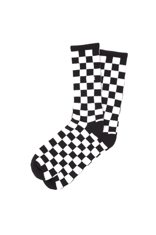 Meia Vans Checkerboard Crew ll 41/45 Preto/Branco