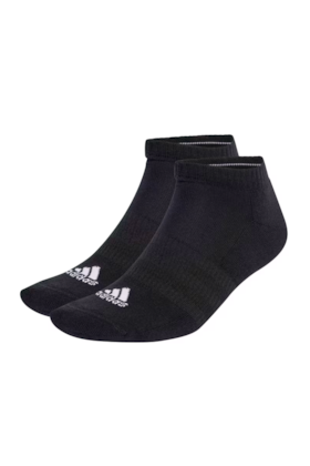 Meias Adidas Amortecidas Cano Baixo 3 Pares Preto