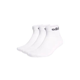 Meias Adidas Linear Ankle Cushioned 3 Pares Branco