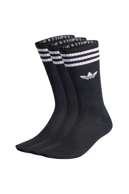 Meias Adidas Trefoil 3 Pares Preto