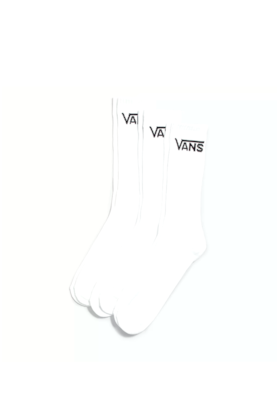 Meias Vans Class Crew 3 Pares 36/40 Branco