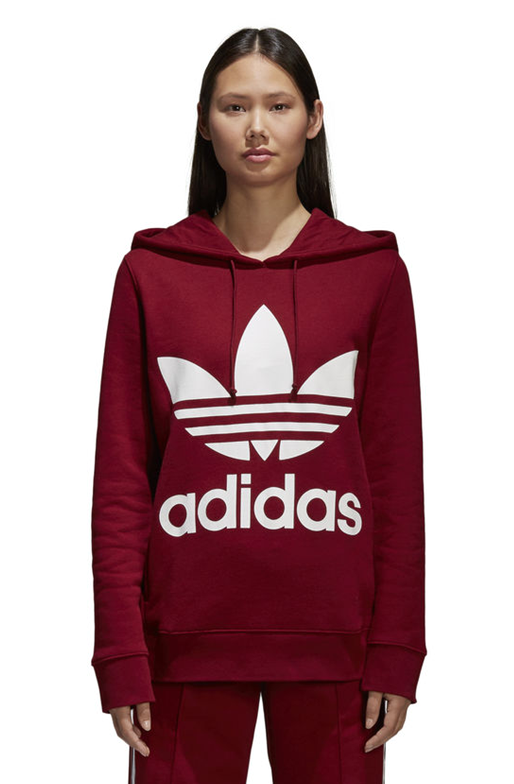 adidas originals red moletom com capuz